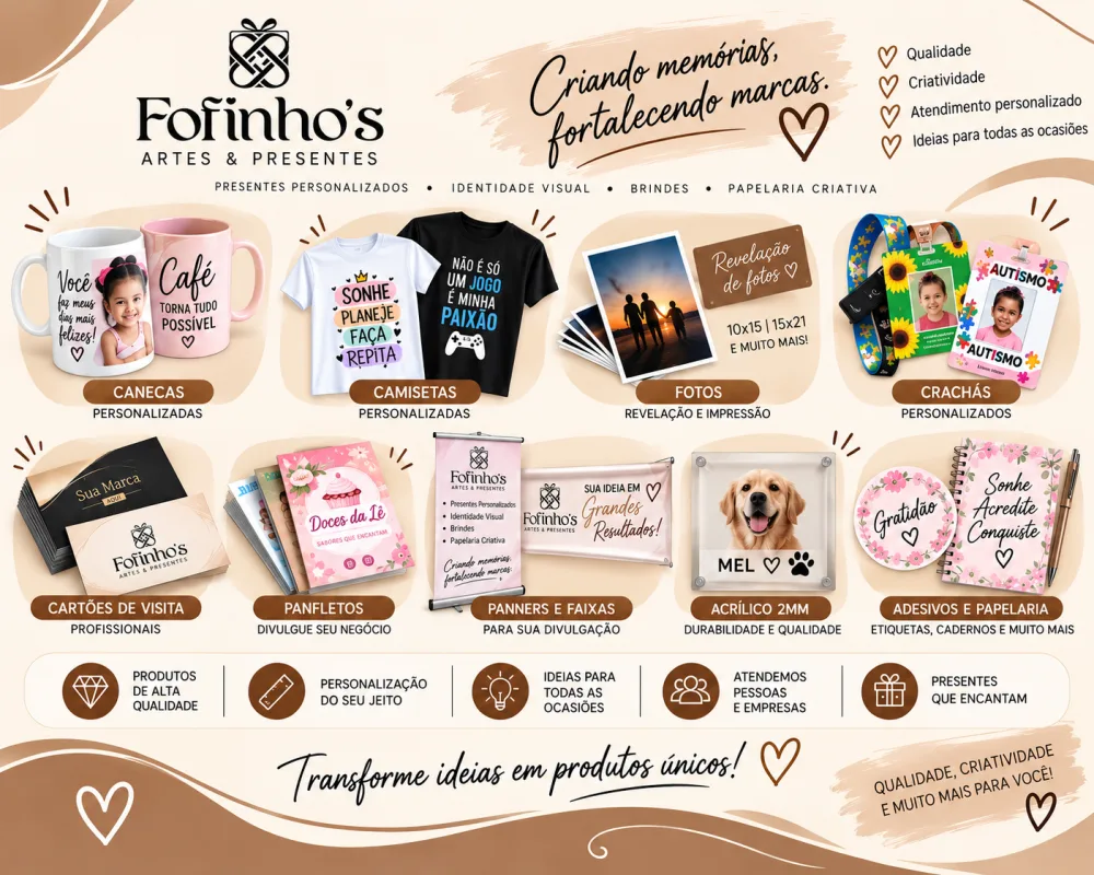 Fofinho's Artes & Presentes