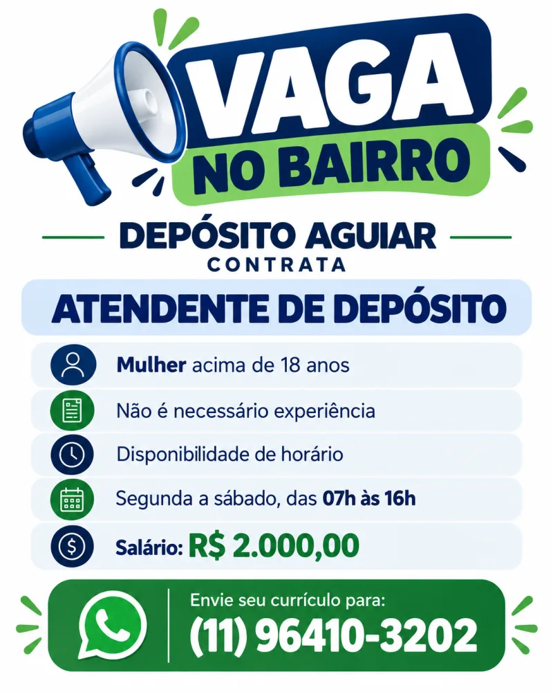 Atendente - Depósito Aguiar